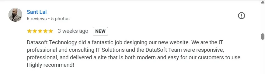 Santlal Saini, IT Head at Poly Medicure Ltd: verified Google Review for Datasoft Technologies