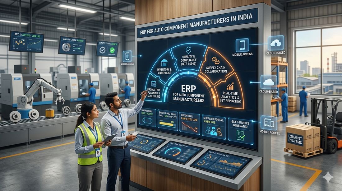 ERP for Auto Component Manufacturers in India
