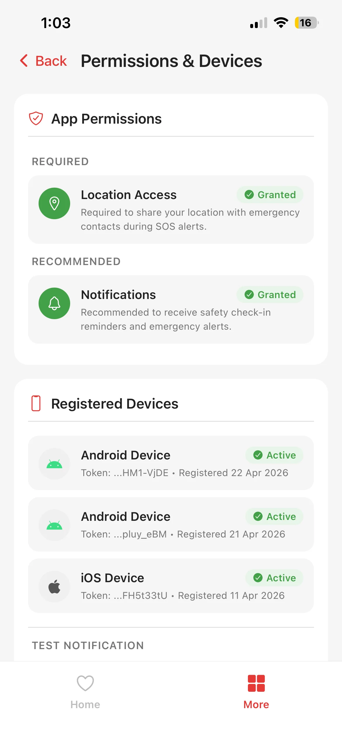 Add emergency contact